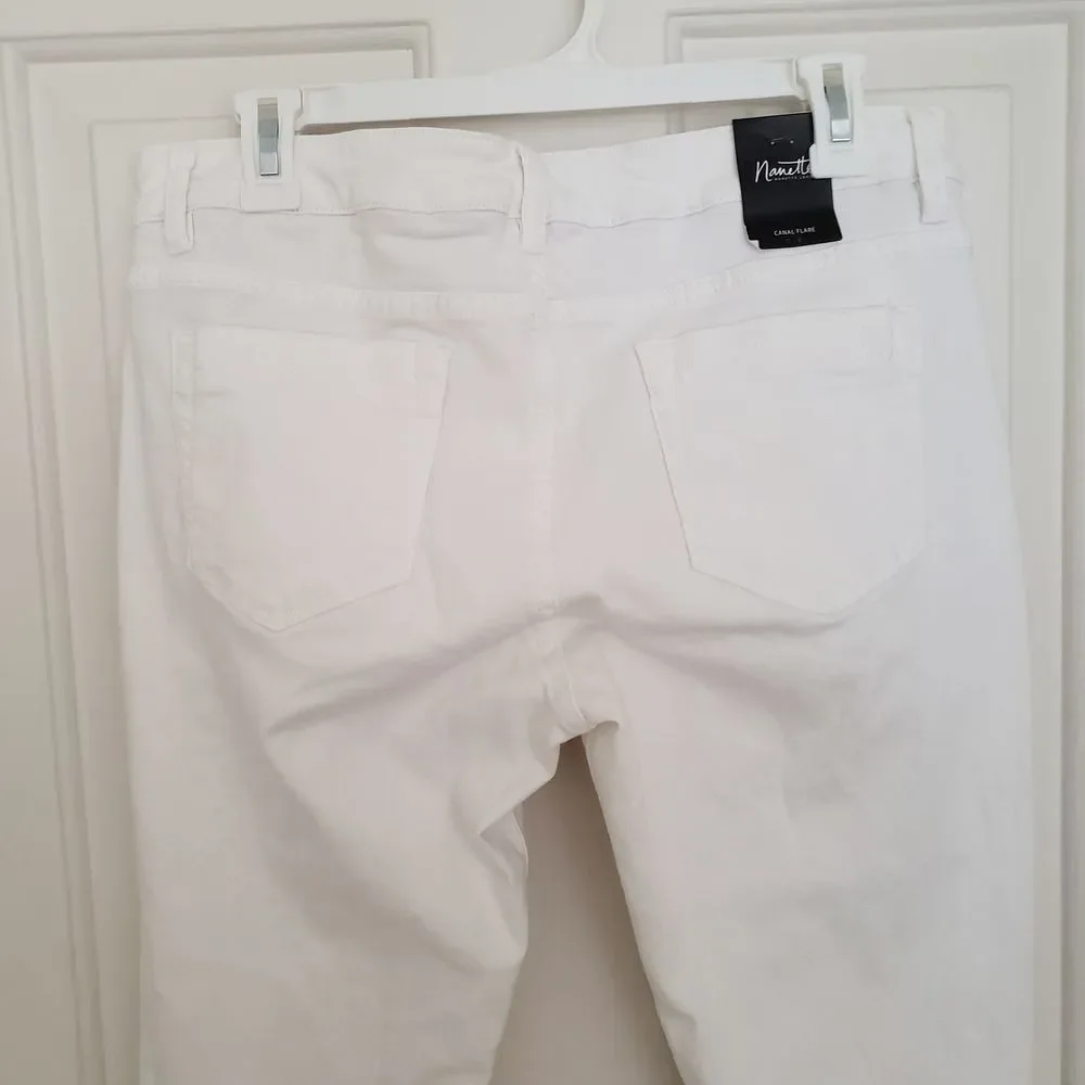 Nanette Lepore‎ Canal Flare White Jeans Size 10/30 New with Tags